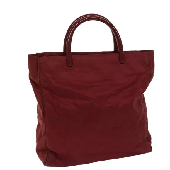 PRADA Hand Bag Nylon Red Auth ar11518 - Picture 1 of 16